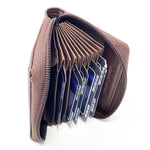 Unisex accordion zip around RFID secure wallet/outside ID 1011, BRAND:ETERNITY