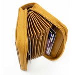 Unisex accordion zip around RFID secure wallet/outside ID 1011, BRAND:ETERNITY