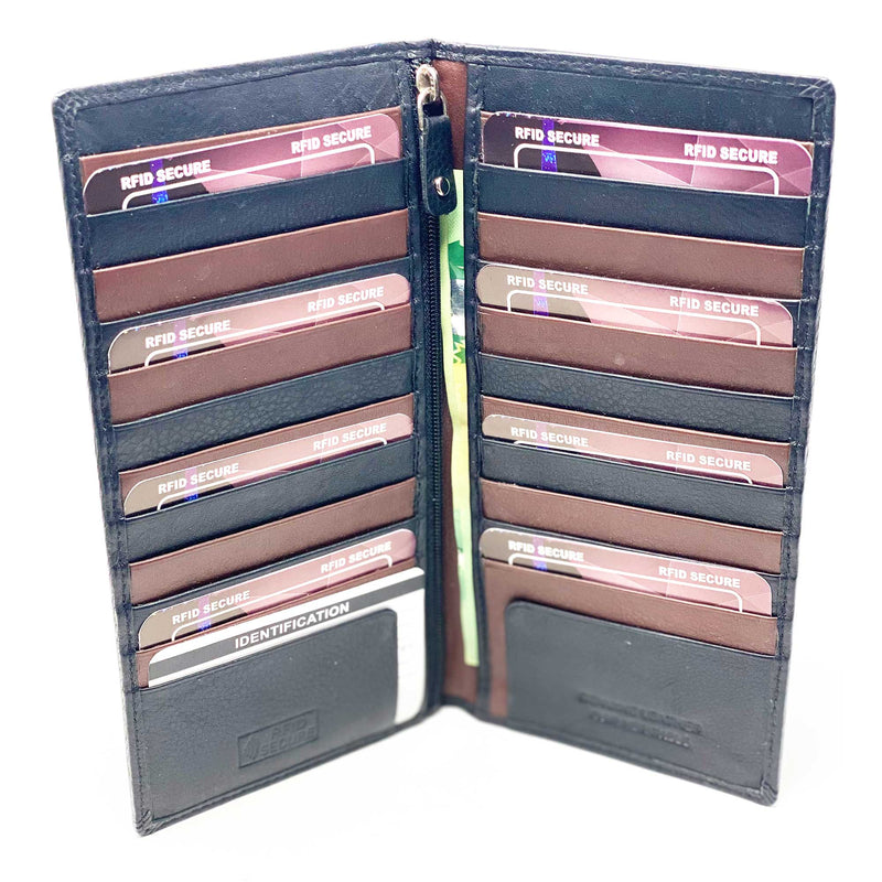 Long card holder deals wallet