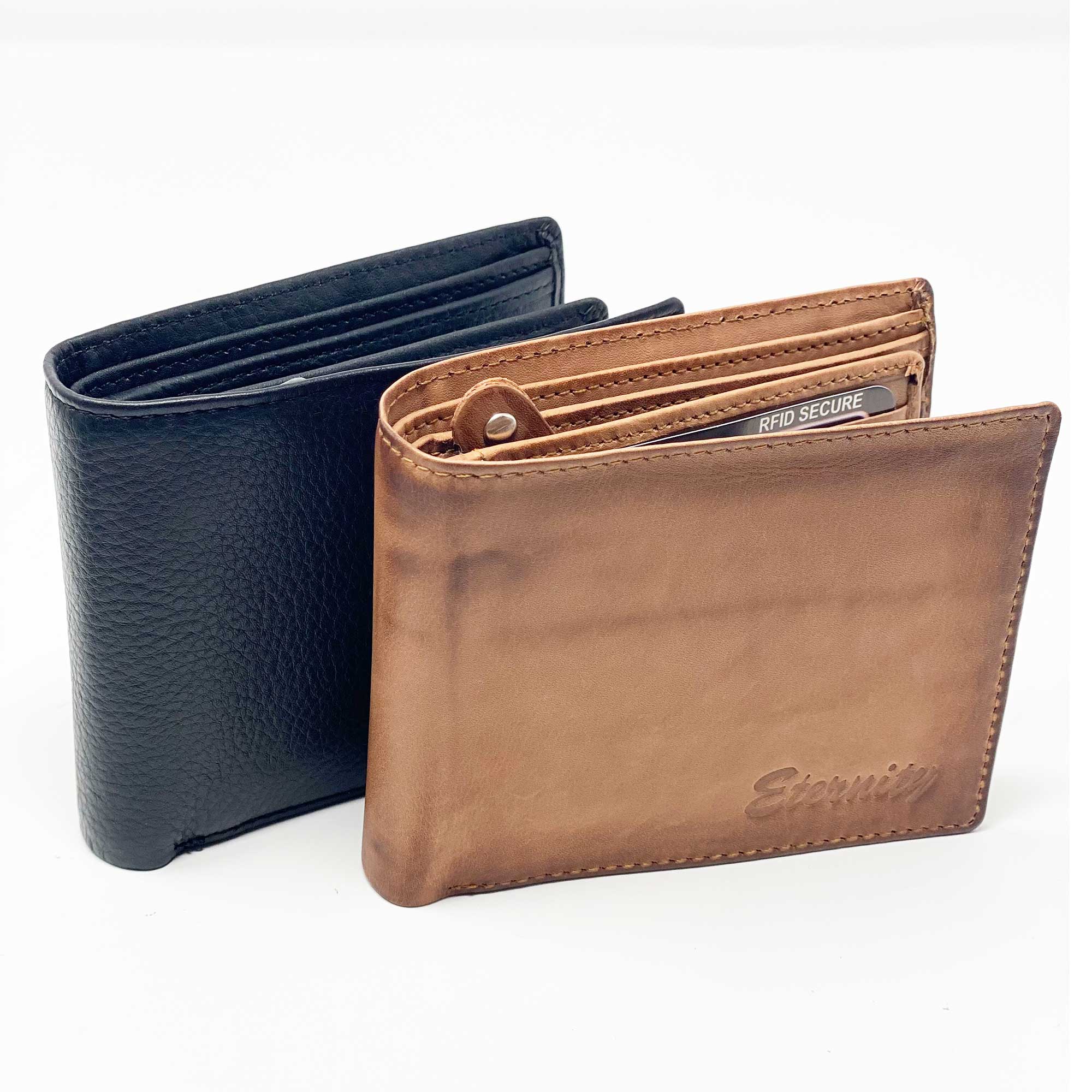 Luxury Genuine leather Men's Wallet with Coin Pocket Zipper