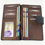 Unisex long wallet and card holder RFID secure D479, BRAND : ETERNITY